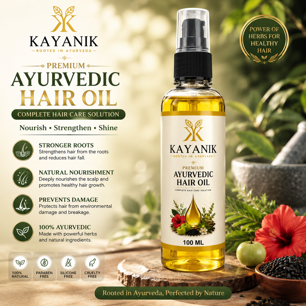 Kayanik Premium Ayurvedic Hair Oil – 100 ML
