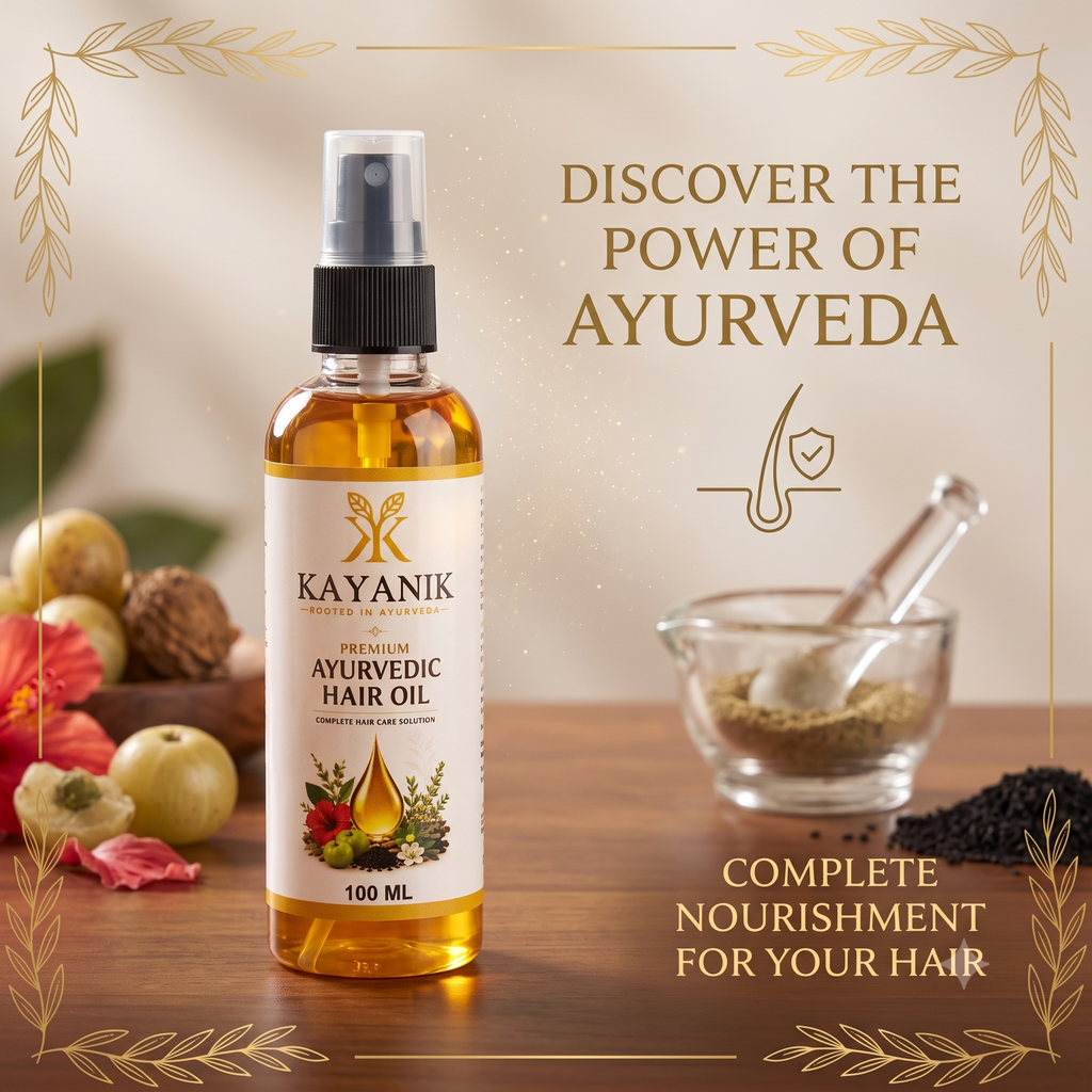 Kayanik Premium Ayurvedic Hair Oil – 100 ML