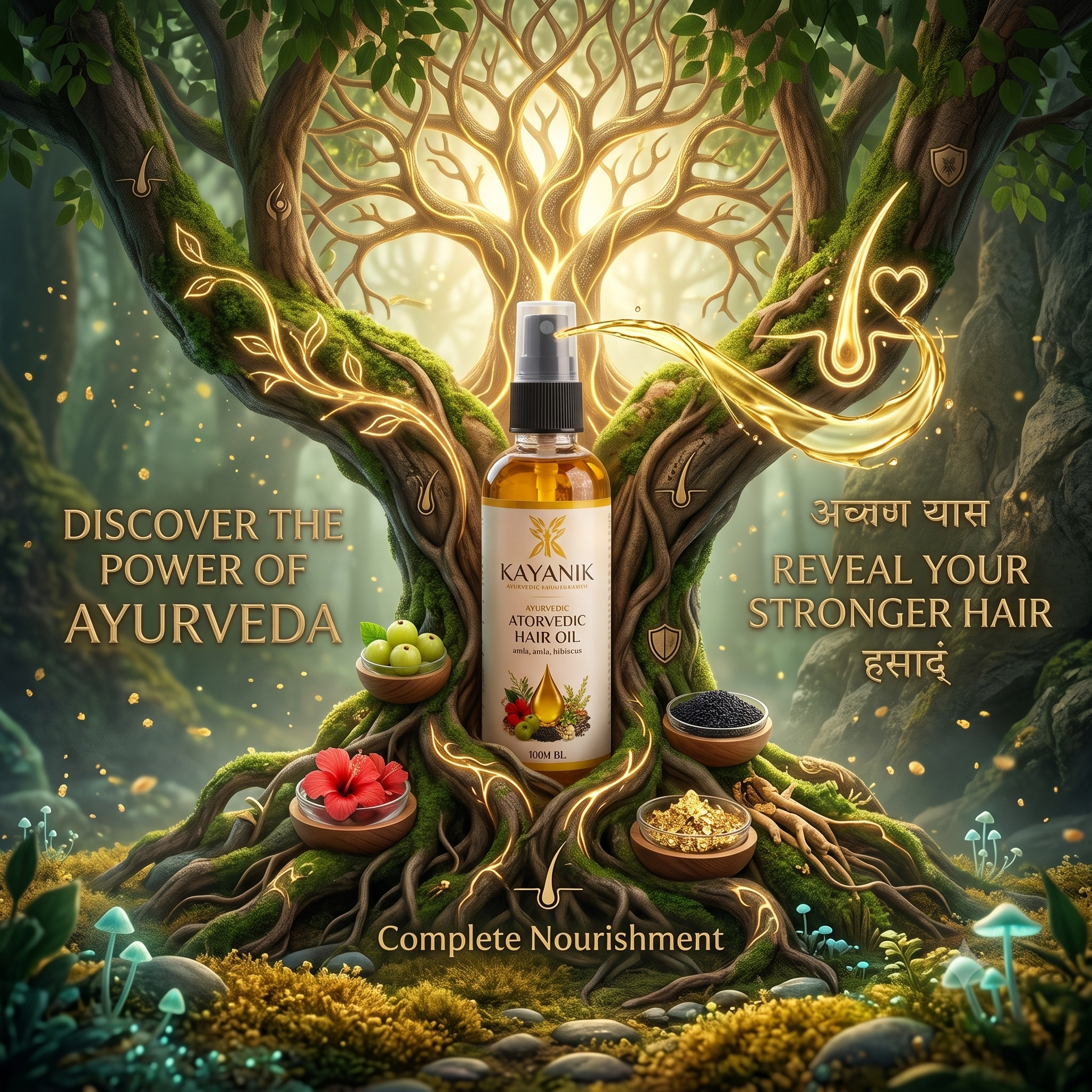 Kayanik Premium Ayurvedic Hair Oil – 100 ML